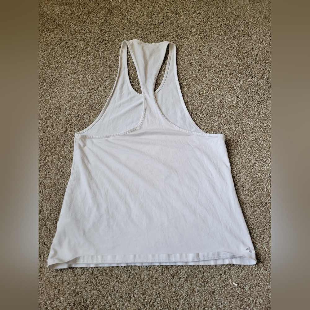 Gymshark Unisex Athletic White Tank Top - Picture 8 of 13